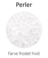 Perler sløjfe farve frostet hvid